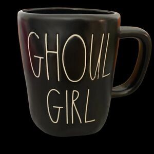 New! 2022 Rae Dunn Goul Girl Halloween Matte Black